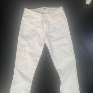 Paige cropped white jeans, size 26